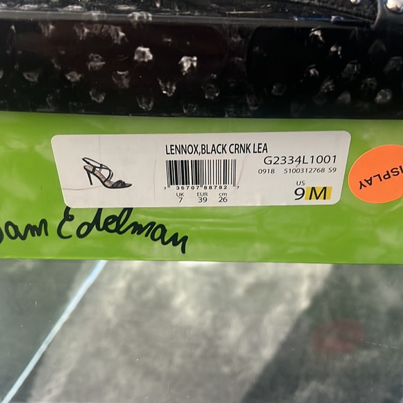 Genuine leather Sam Edelman studded high heeled sandal size 9 worn twice 🖤 - Picture 7 of 7